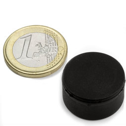 S-20-10-R, Scheibenmagnet gummiert Ø 22 mm, Höhe 11,4 mm, Neodym, N42