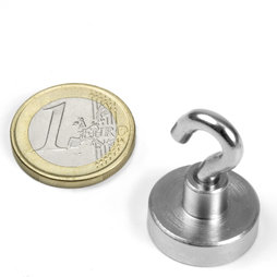 FTN-20, Hakenmagnet, Ø 20 mm, Gewinde M4, Haftkraft ca. 13 kg