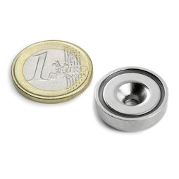 CSN-20, Topfmagnet mit Senkbohrung, Ø 20 mm, Haftkraft ca. 9 kg