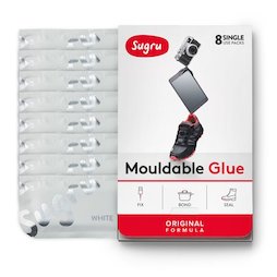 SUG-08/white, Sugru 8er-Pack, formbarer Kleber, weiß, Packungen zu je 5 g