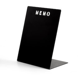 MB-21, Memoboard MEMO schwarz, aus pulverbeschichtetem Metall