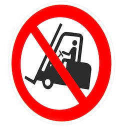 MS-W/noforklift, Verbotsschilder magnetisch, Für Flurförderzeuge verboten