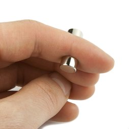 S-08-05-N, Scheibenmagnet Ø 8 mm, Höhe 5 mm, Neodym, N45, vernickelt