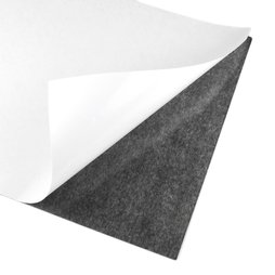 MS-A4-STIC, Selbstklebende Magnetfolie, Format A4, zum Zuschneiden & Aufkleben, grau-schwarz