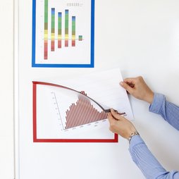 QMS-A4, Magnet-Rahmen A4, zum Aufhängen von Hinweisen, für Whiteboards, Schränke etc.