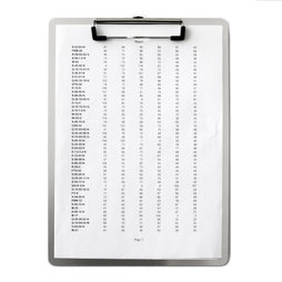 WS-WSF-01, Klemmbrett Aluminium, magnetisch, mit Bügelklemme, Format A4