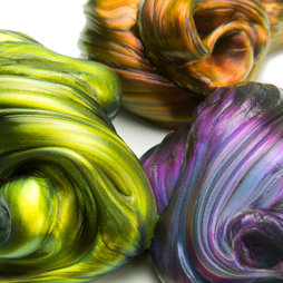 M-PUTTY-IRIS, Intelligente Knete Flip-Flop, schillert in verschiedenen Farben, nicht magnetisch!